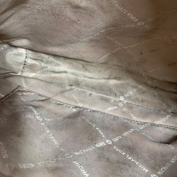 MICHAEL KORS Straw Python Capsule Small Women's Crossbody Handbag Optic White - Picture 10 of 11